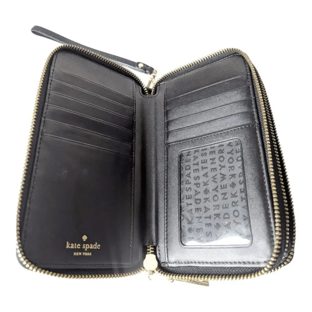 KATE SPADE Ava Double Zip Around Continental Wallet Clutch
